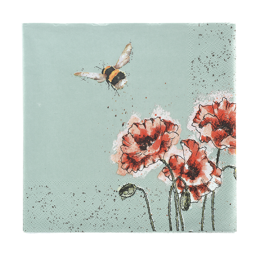 Wrendale Designs Flight of the Bumblebee Luncheon Napkins image number null